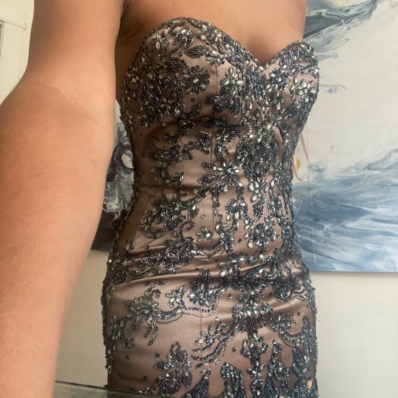 Embellished Prom Dress - Picture 5 of 7
